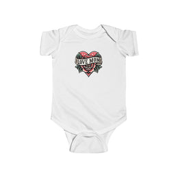 I love Mom Tattoo Baby One Peice