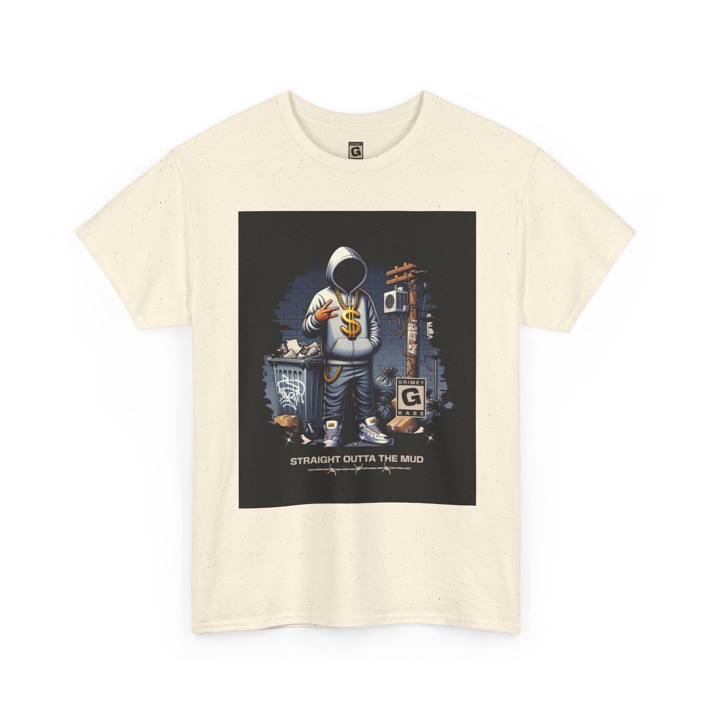 Grimey Limited ed. Streetwear Tee — "Straight Outta the Mud" Graphic T-Shirt