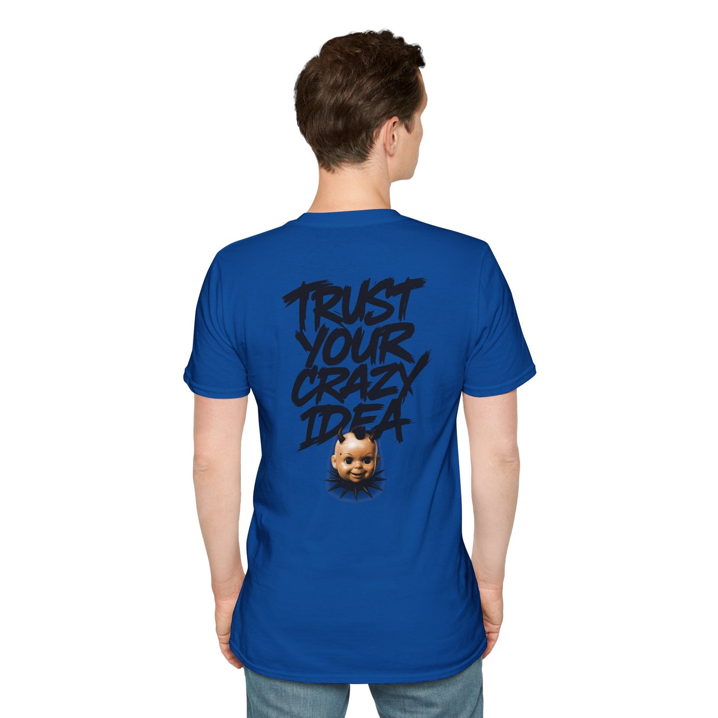 Graphic Tee Grimey Limited Edition — 'Trust Your Crazy Idea' Smiley Face Streetwear T‑Shirt