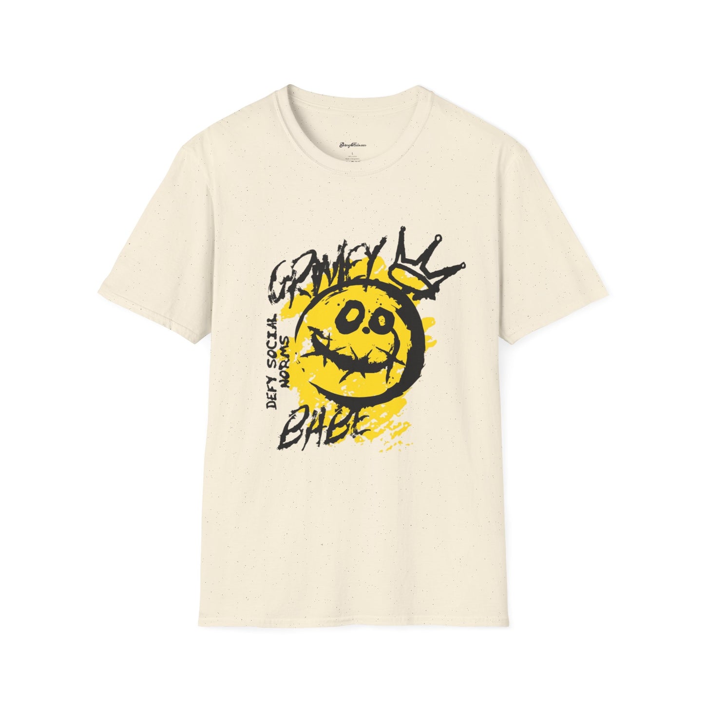 Graphic Tee Grimey Limited Edition — 'Trust Your Crazy Idea' Smiley Face Streetwear T‑Shirt
