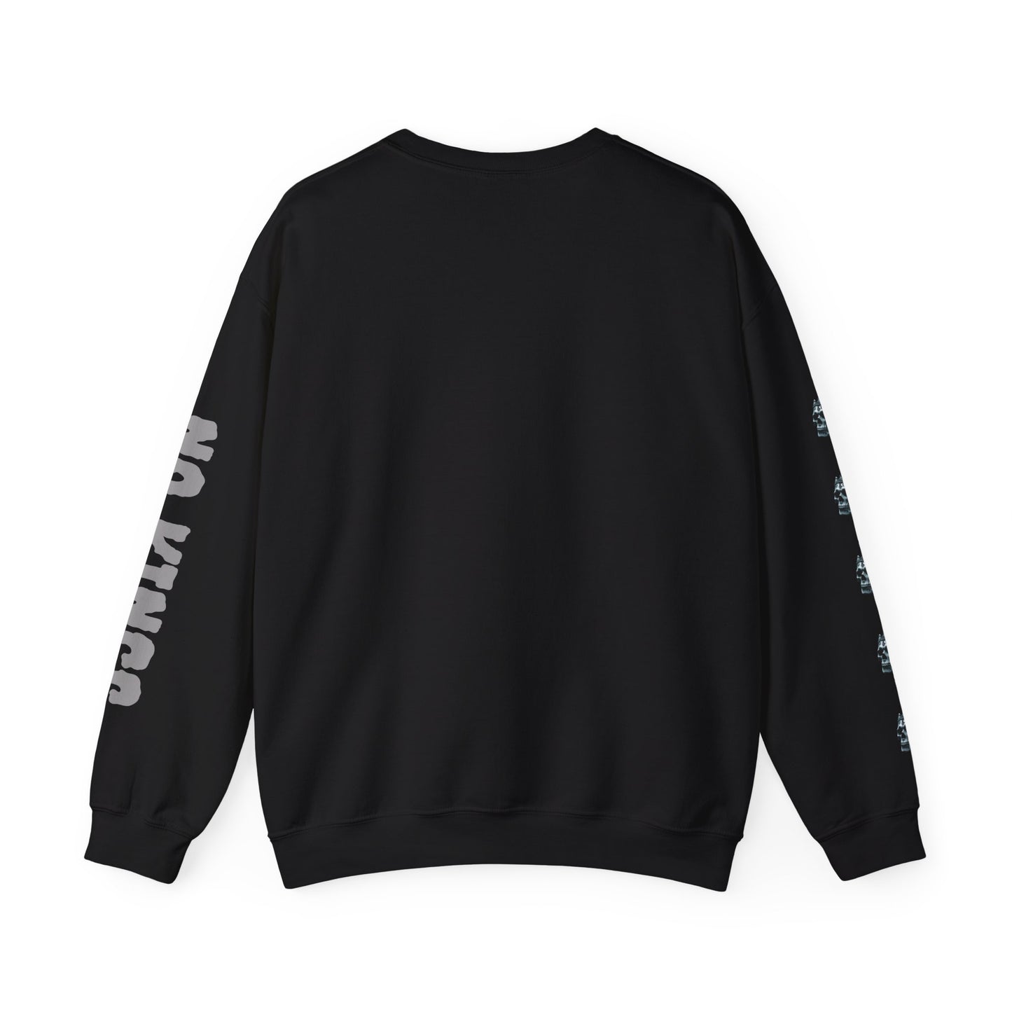 Skull No King's Crewneck Sweatshirt — Gothic Skull Graphic Pullover