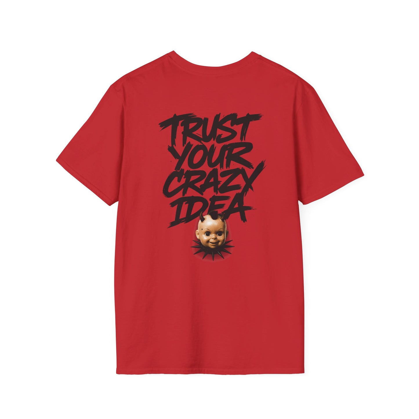 Graphic Tee Grimey Limited Edition — 'Trust Your Crazy Idea' Smiley Face Streetwear T‑Shirt