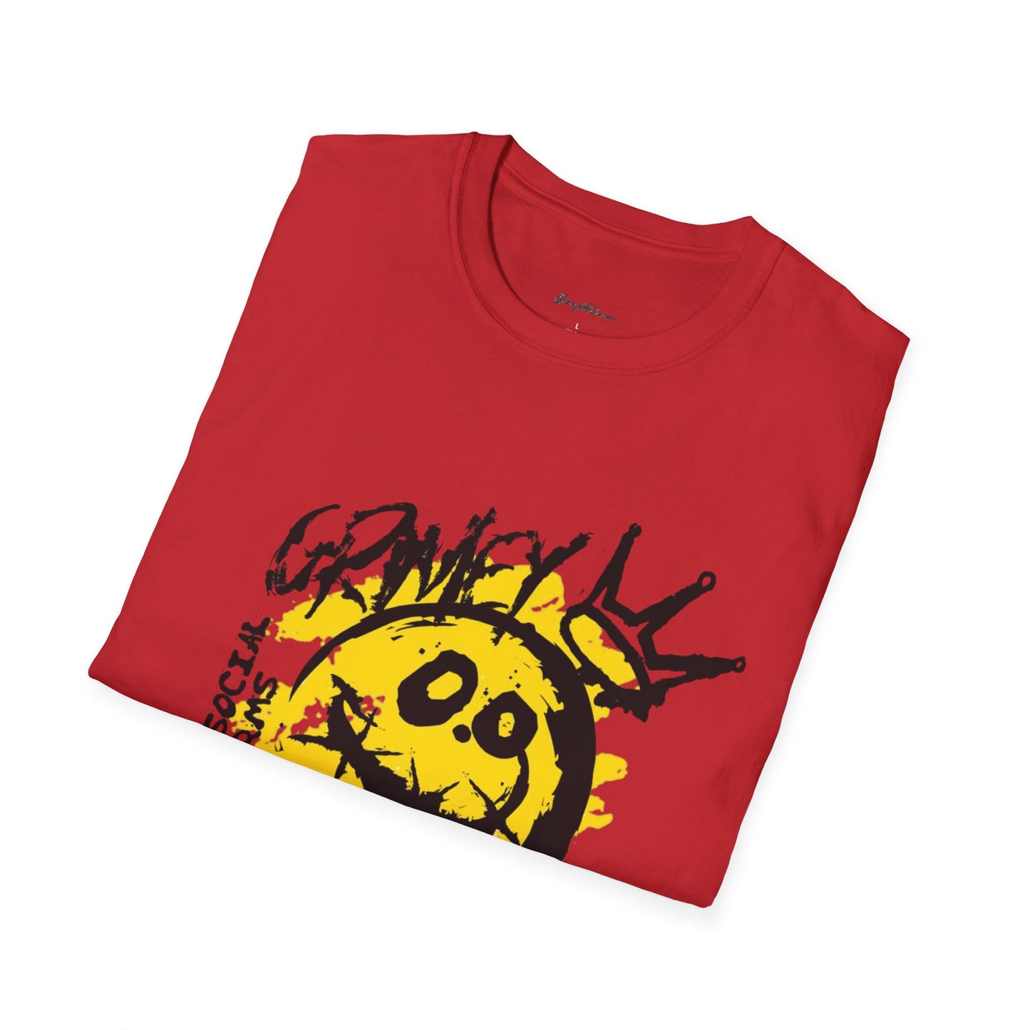 Graphic Tee Grimey Limited Edition — 'Trust Your Crazy Idea' Smiley Face Streetwear T‑Shirt