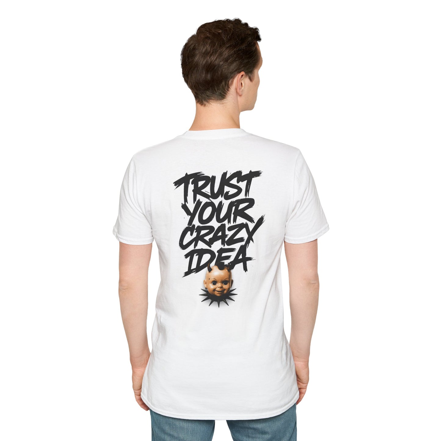 Graphic Tee Grimey Limited Edition — 'Trust Your Crazy Idea' Smiley Face Streetwear T‑Shirt