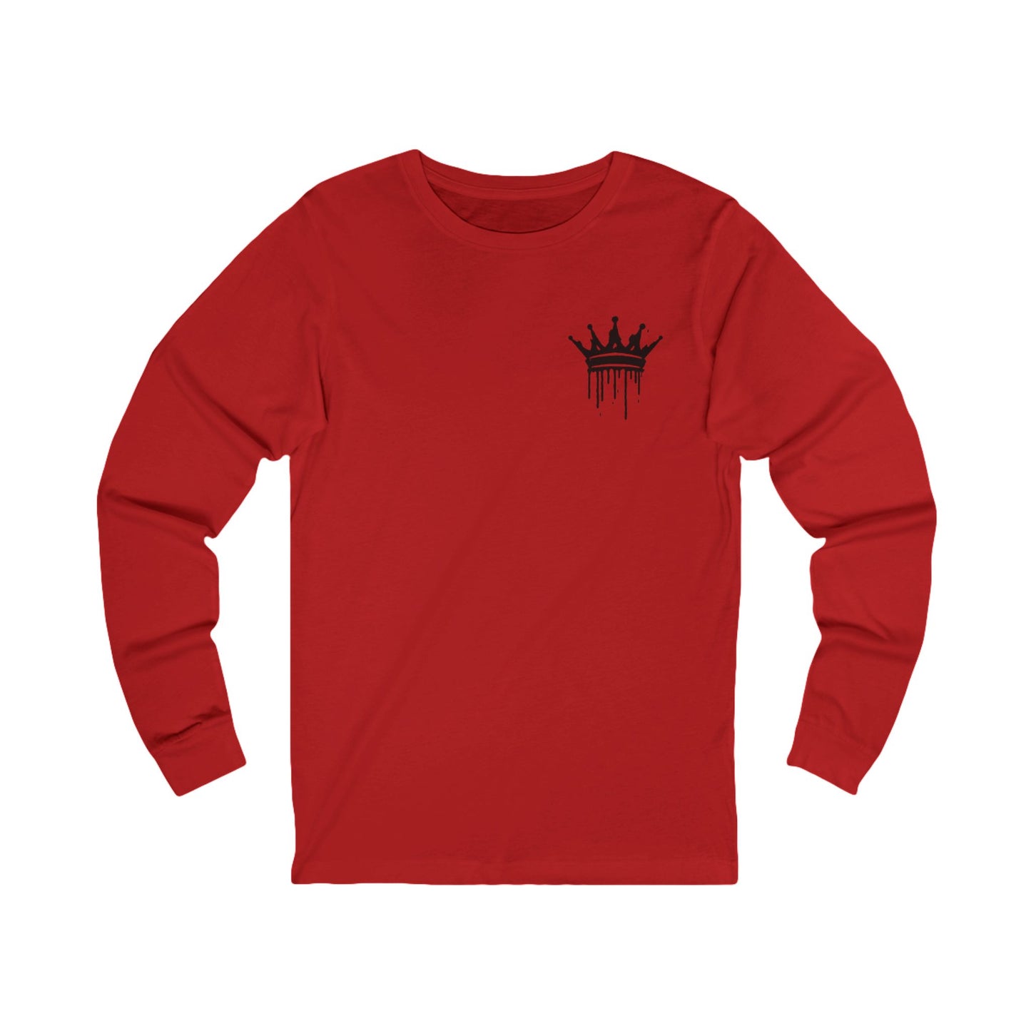 Mommy Group Dropout Long Sleeve Tee — Gothic Crown Graphic