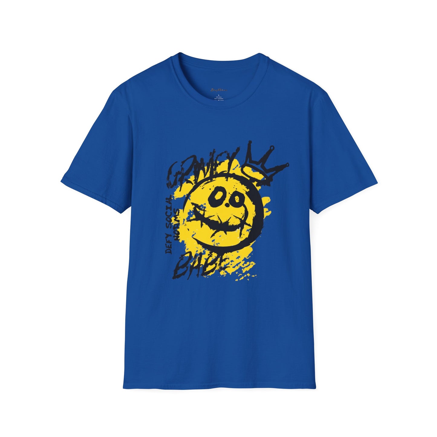 Graphic Tee Grimey Limited Edition — 'Trust Your Crazy Idea' Smiley Face Streetwear T‑Shirt