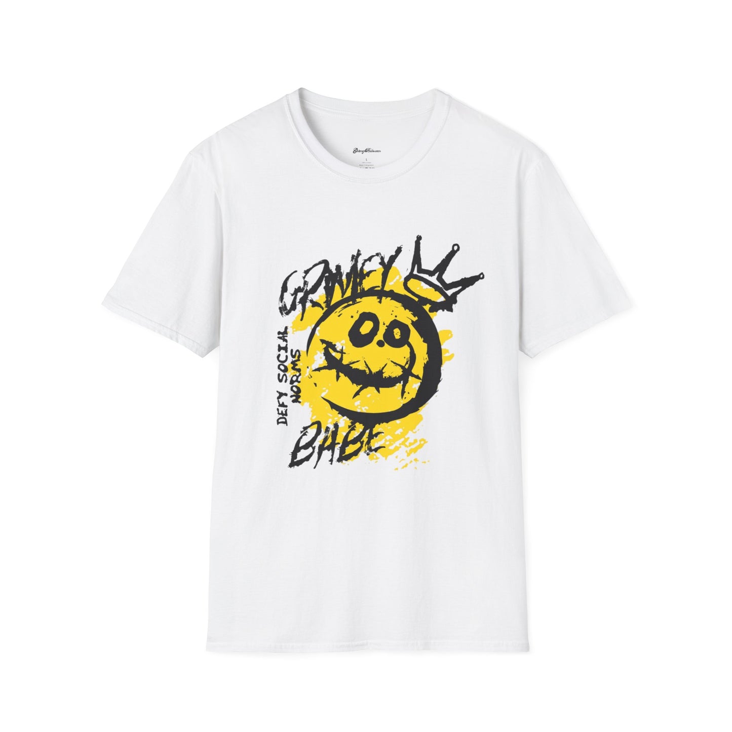 Graphic Tee Grimey Limited Edition — 'Trust Your Crazy Idea' Smiley Face Streetwear T‑Shirt