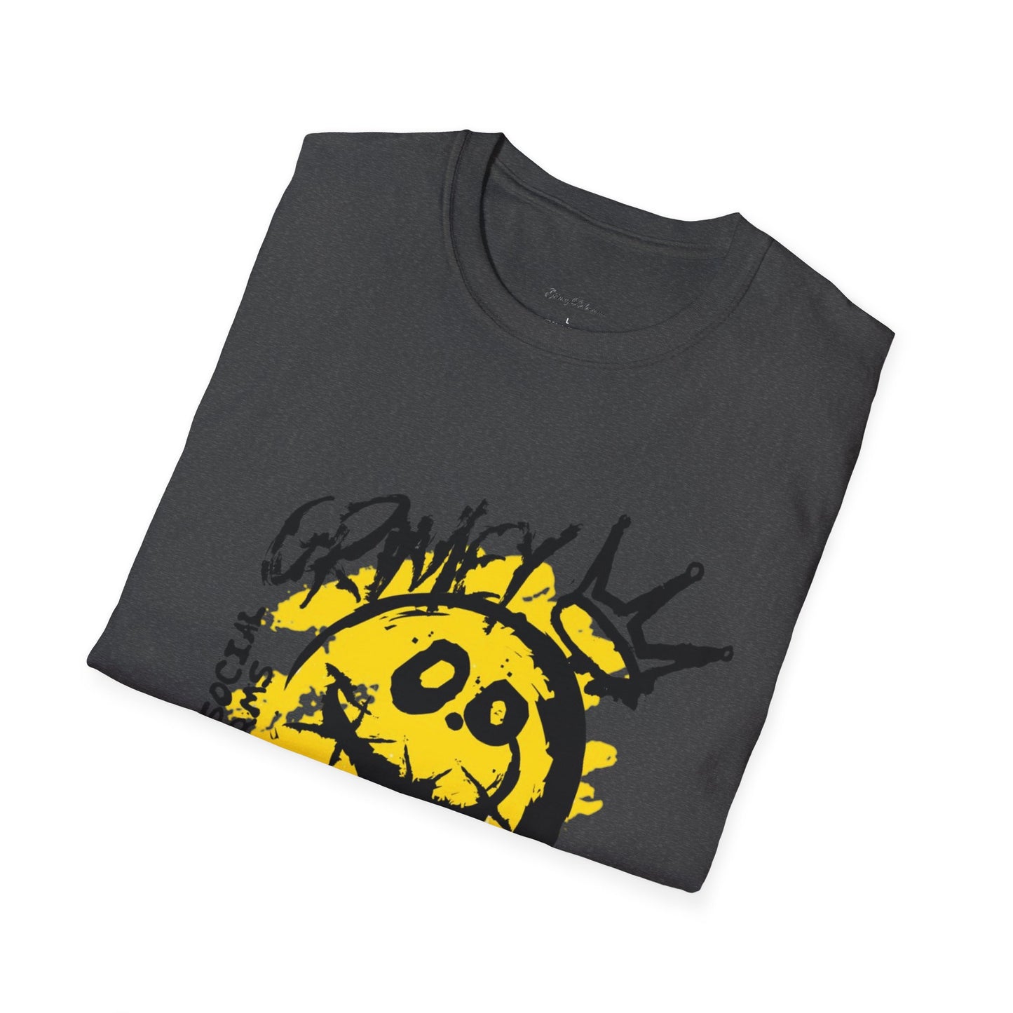 Graphic Tee Grimey Limited Edition — 'Trust Your Crazy Idea' Smiley Face Streetwear T‑Shirt