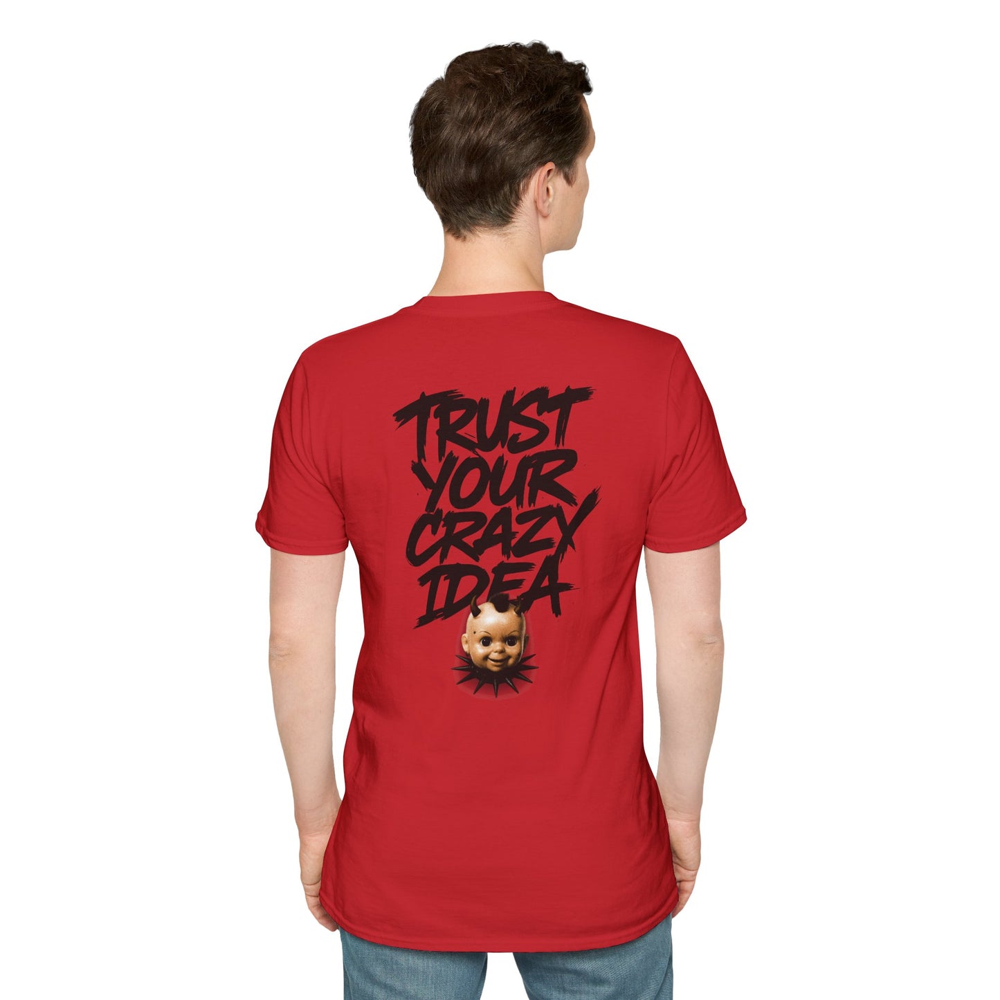 Graphic Tee Grimey Limited Edition — 'Trust Your Crazy Idea' Smiley Face Streetwear T‑Shirt