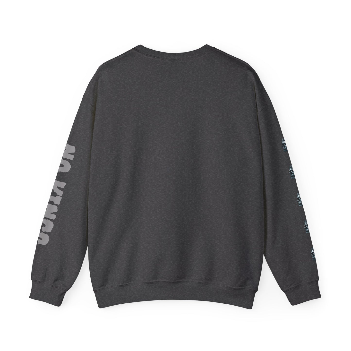 Skull No King's Crewneck Sweatshirt — Gothic Skull Graphic Pullover