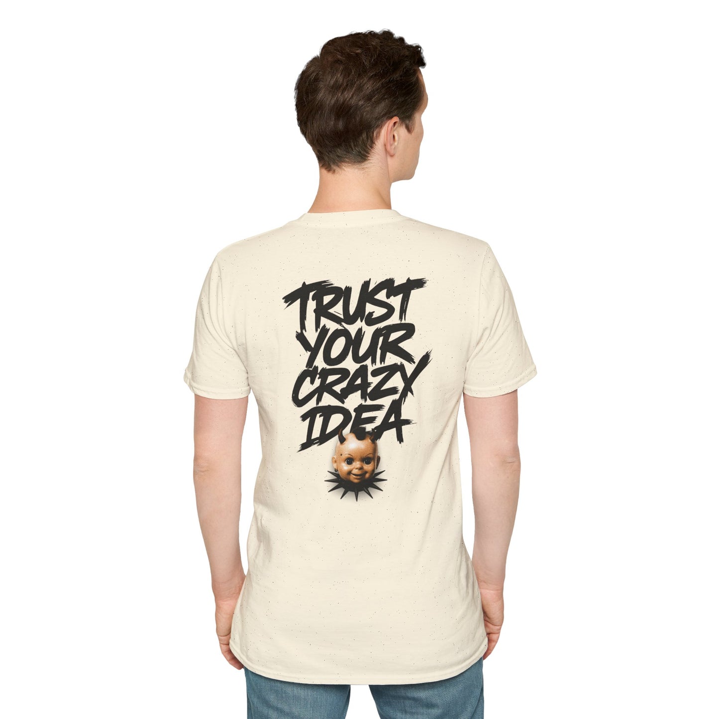 Graphic Tee Grimey Limited Edition — 'Trust Your Crazy Idea' Smiley Face Streetwear T‑Shirt