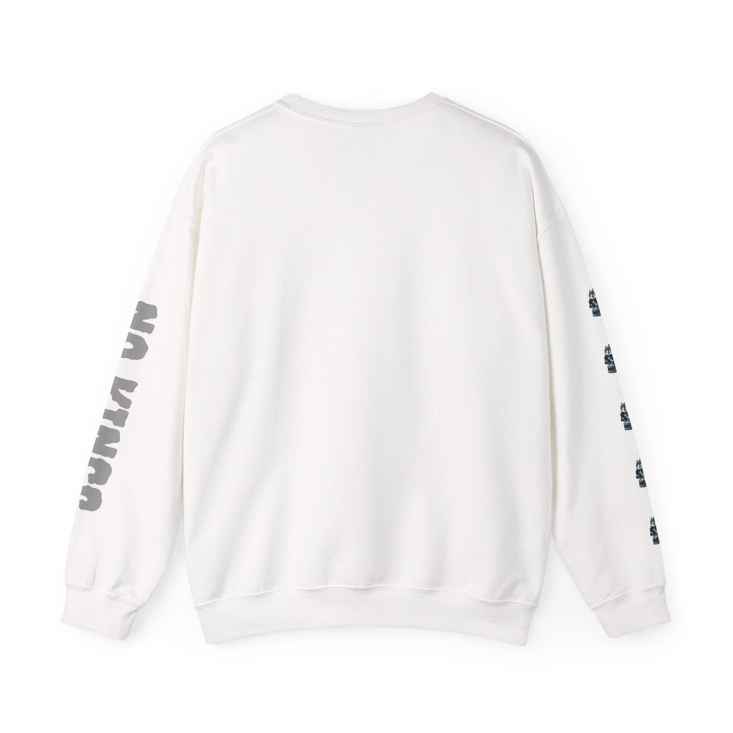 Skull No King's Crewneck Sweatshirt — Gothic Skull Graphic Pullover