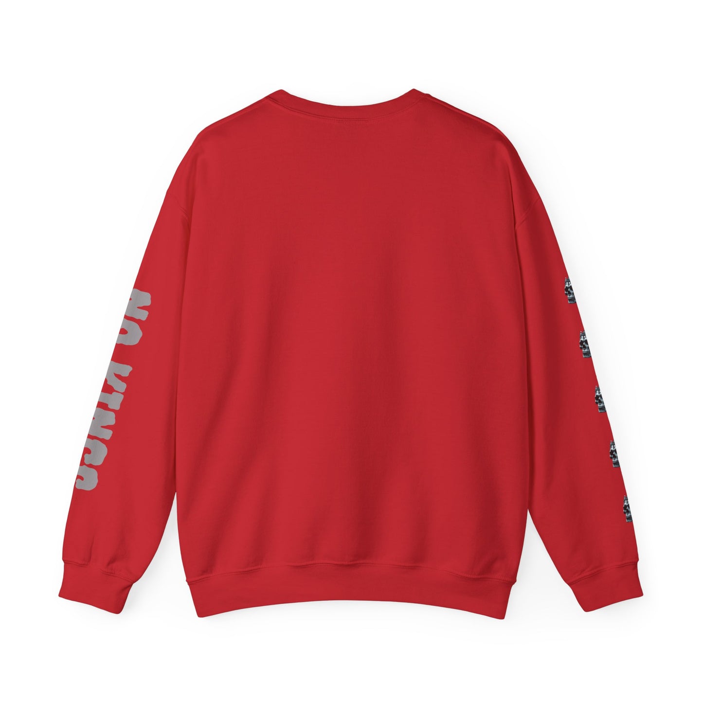 Skull No King's Crewneck Sweatshirt — Gothic Skull Graphic Pullover