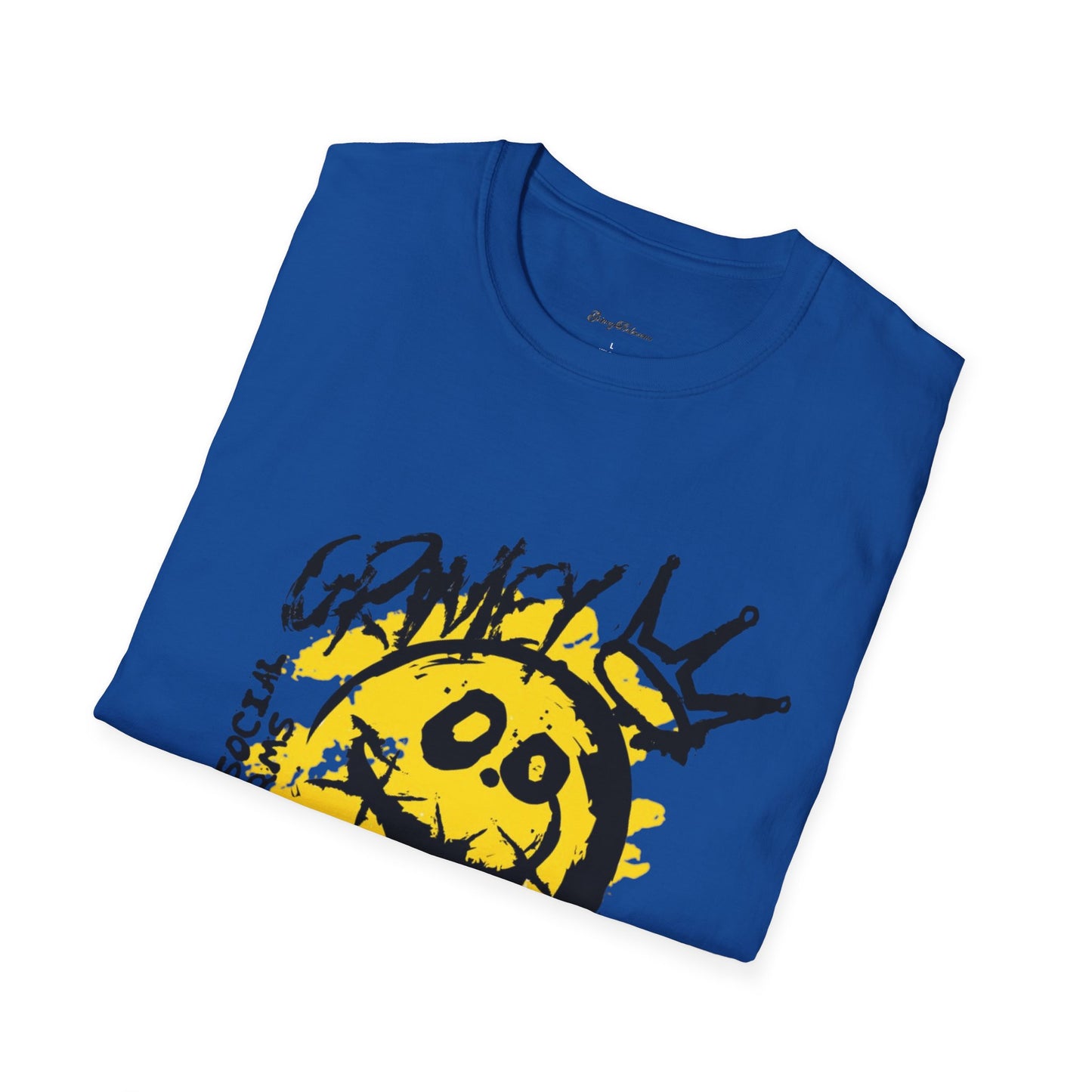 Graphic Tee Grimey Limited Edition — 'Trust Your Crazy Idea' Smiley Face Streetwear T‑Shirt