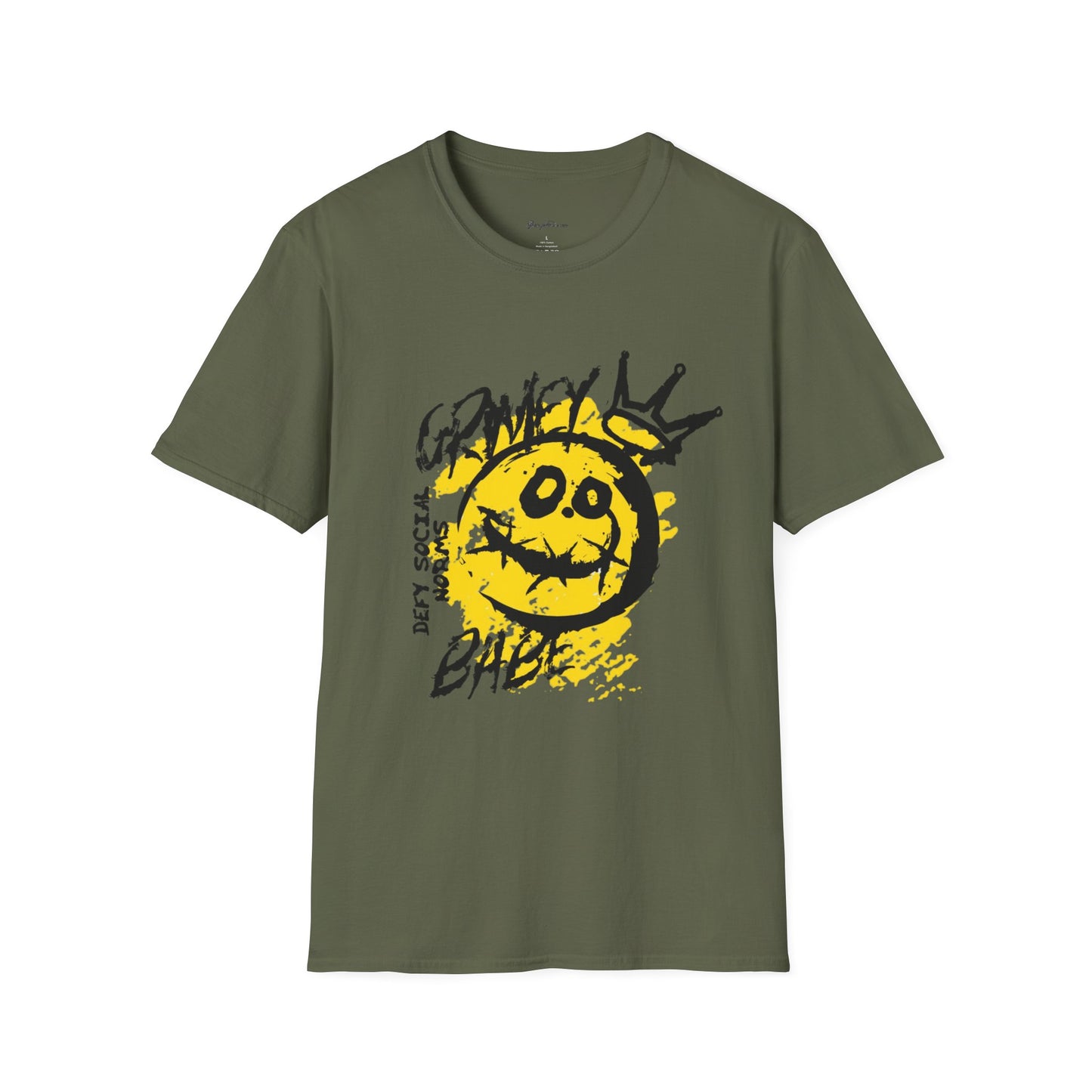 Graphic Tee Grimey Limited Edition — 'Trust Your Crazy Idea' Smiley Face Streetwear T‑Shirt