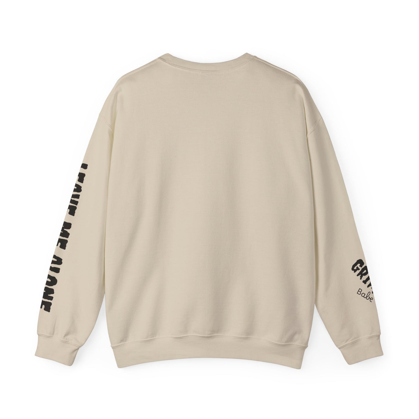 overstimulated  Crewneck Sweatshirt — 'leave me alone' Gothic Rose Design