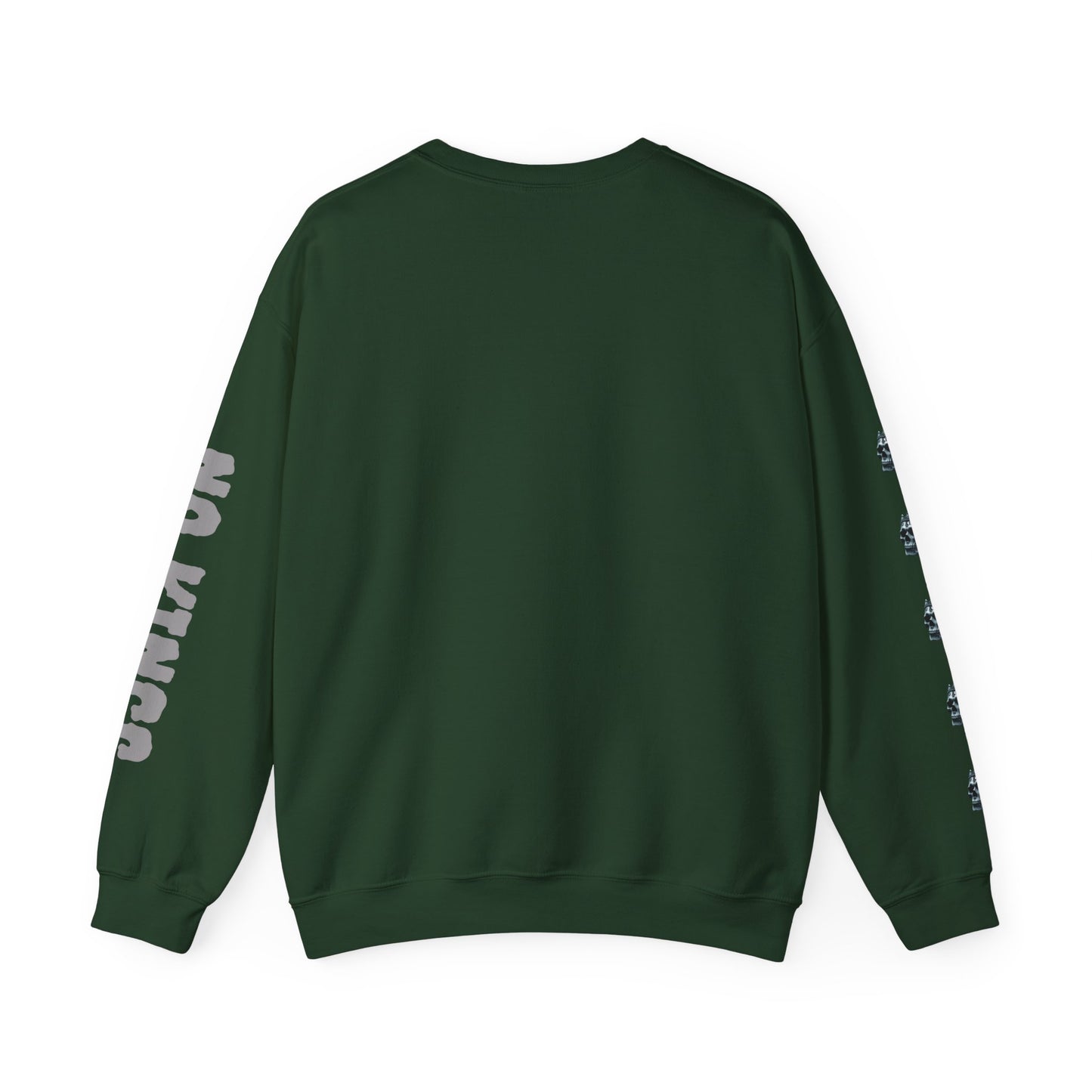 Skull No King's Crewneck Sweatshirt — Gothic Skull Graphic Pullover