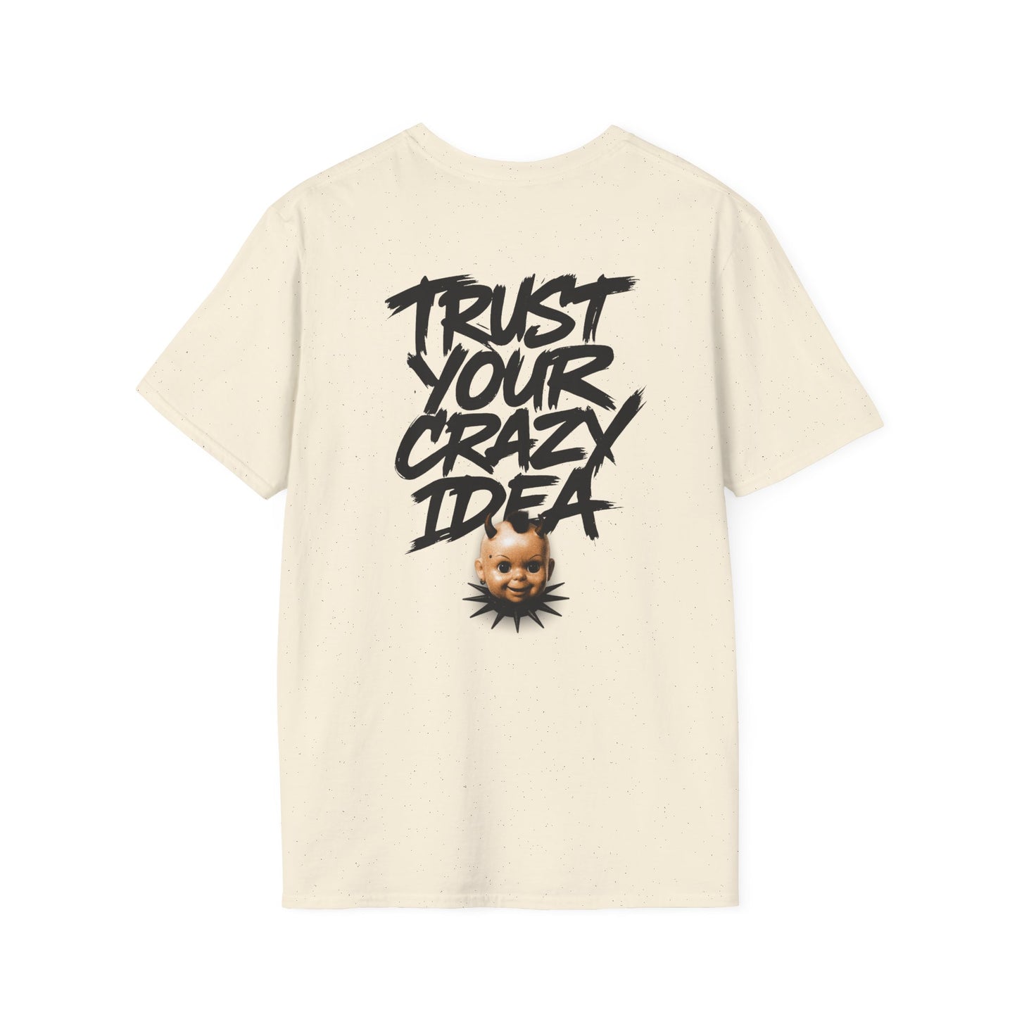 Graphic Tee Grimey Limited Edition — 'Trust Your Crazy Idea' Smiley Face Streetwear T‑Shirt