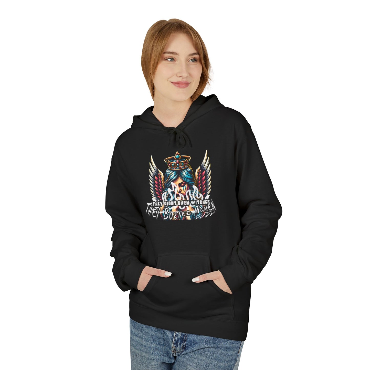 Misfit Angel Tears Witch Graphic Hoodie — Limited Edition Design