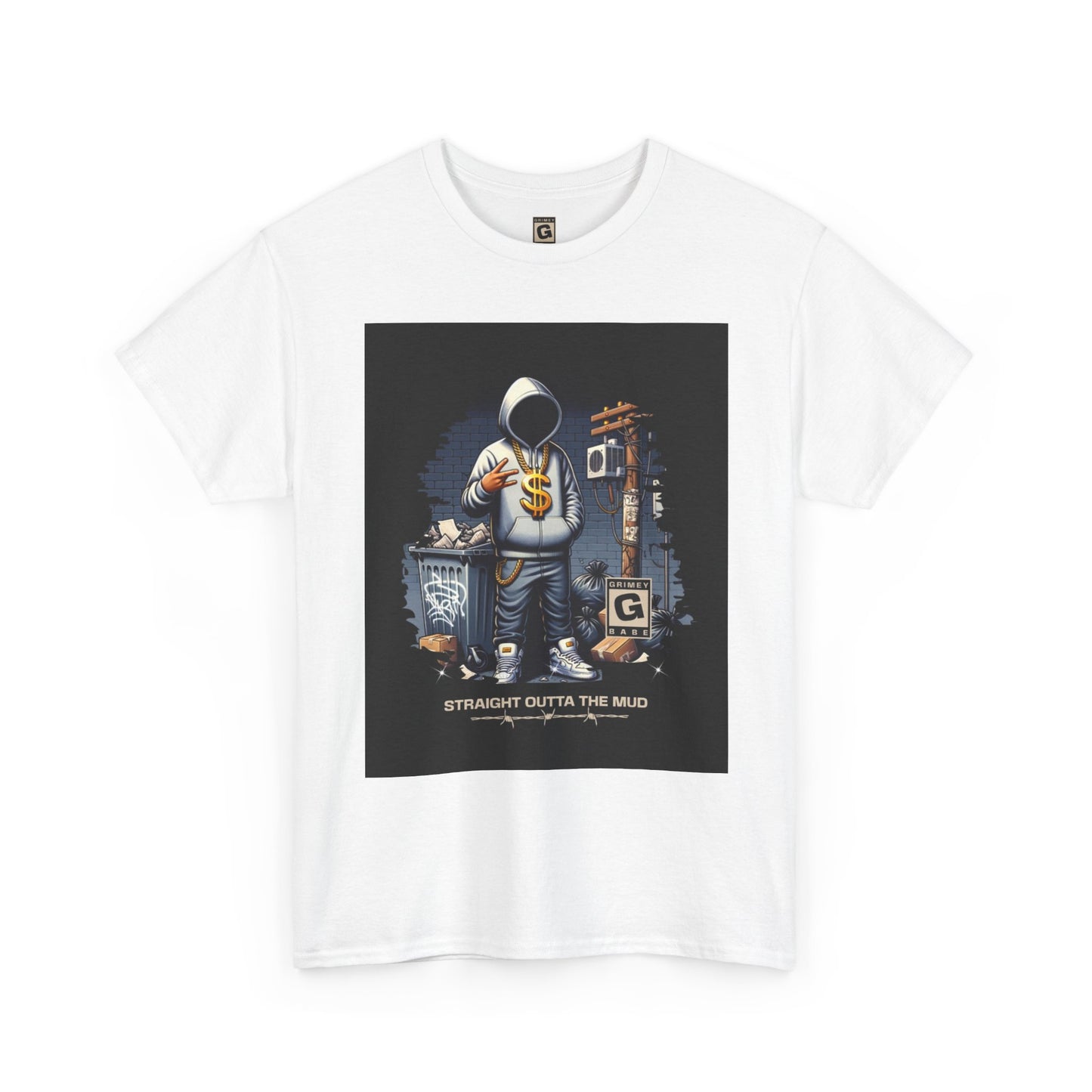 Grimey Limited ed. Streetwear Tee — "Straight Outta the Mud" Graphic T-Shirt