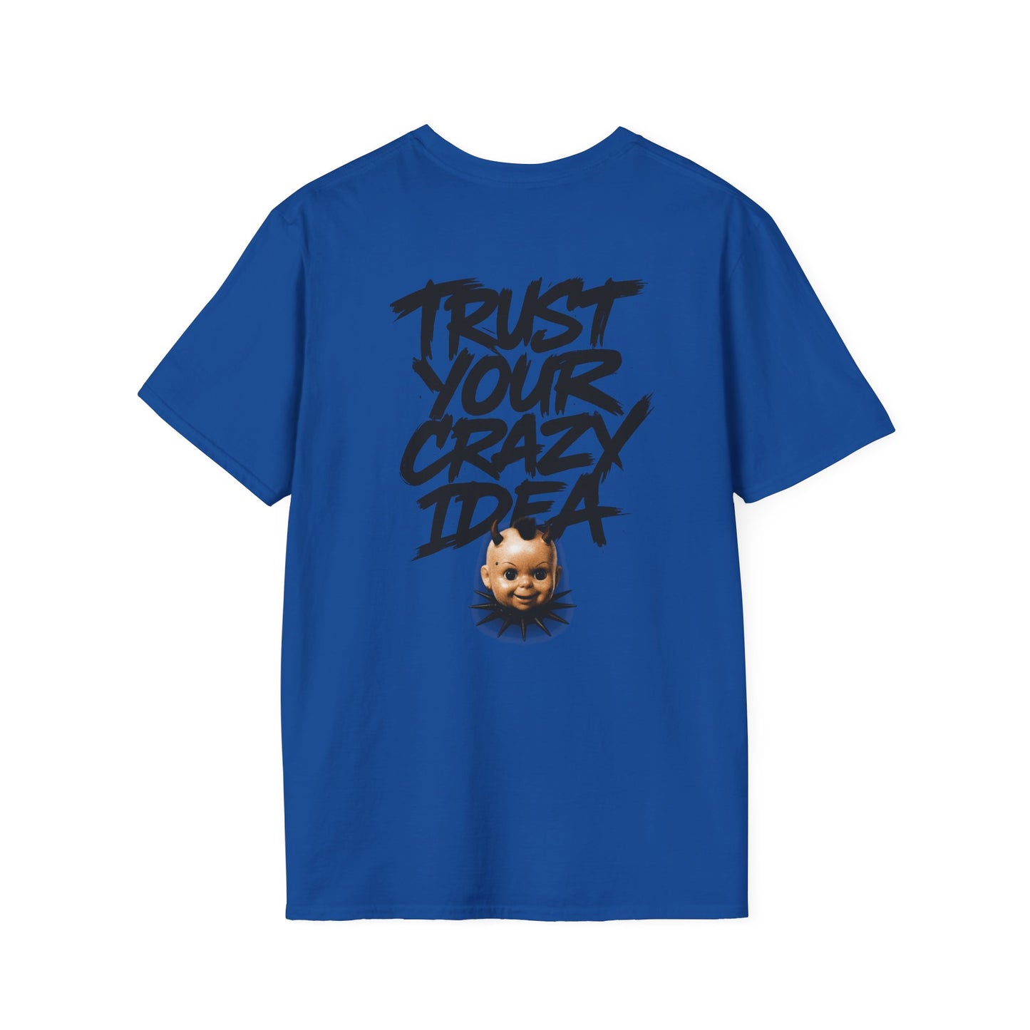 Graphic Tee Grimey Limited Edition — 'Trust Your Crazy Idea' Smiley Face Streetwear T‑Shirt
