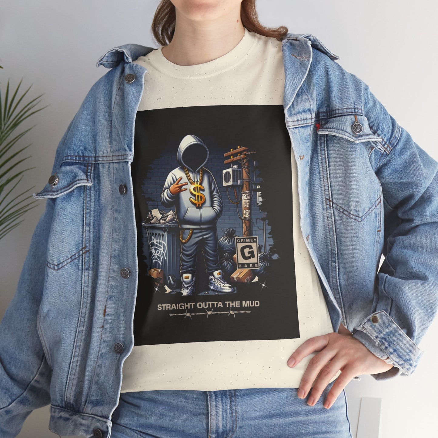 Grimey Limited ed. Streetwear Tee — "Straight Outta the Mud" Graphic T-Shirt