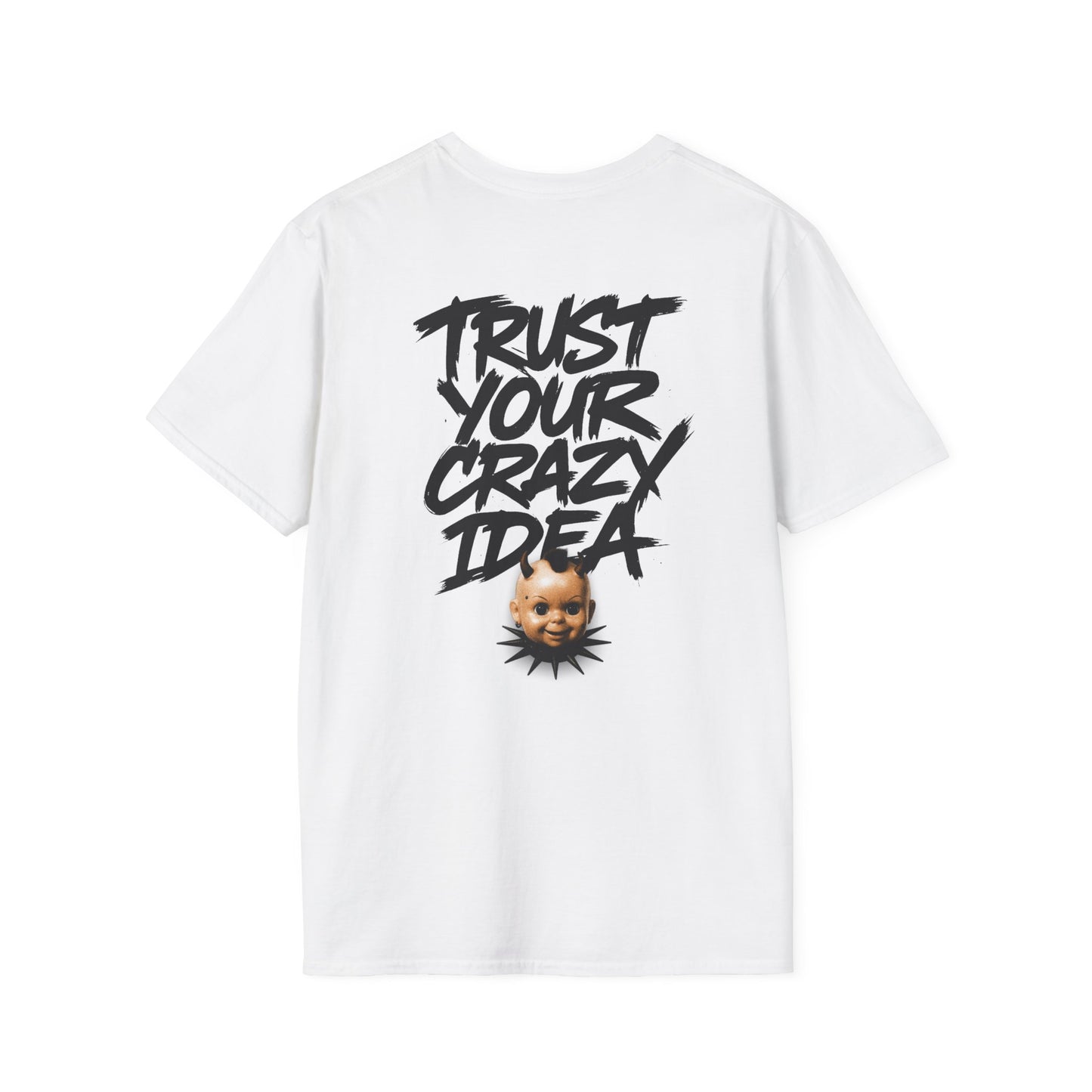 Graphic Tee Grimey Limited Edition — 'Trust Your Crazy Idea' Smiley Face Streetwear T‑Shirt